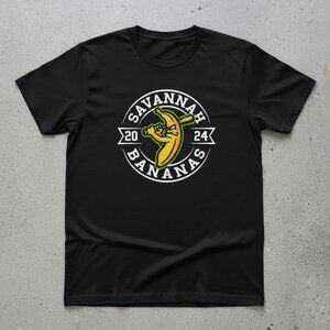 Savannah Bananas 2024 T-Shirt – Funny Banana Baseball Graphic Tee – Black Sports